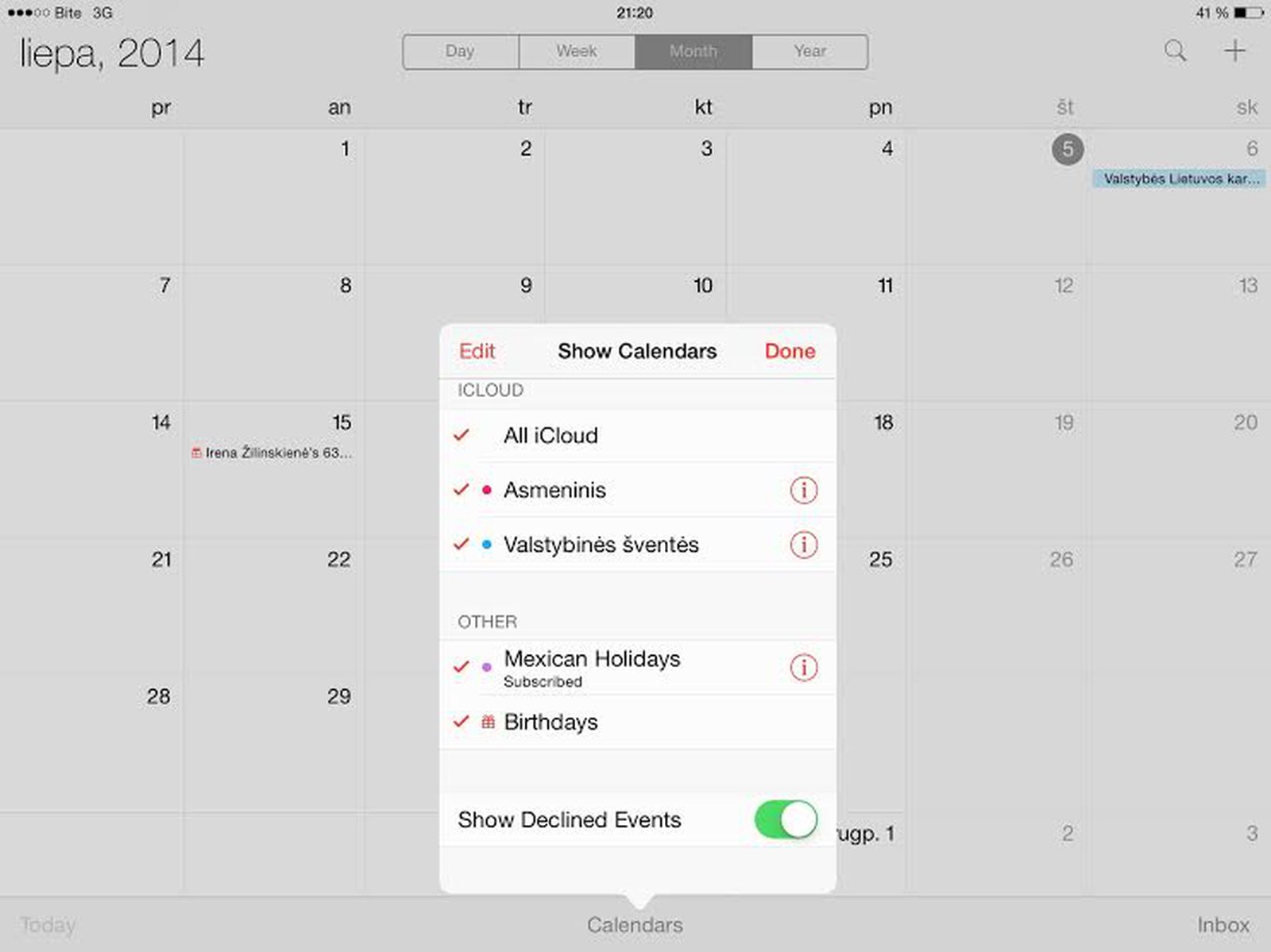 calendar software for mac os x