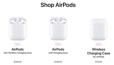 airpods options 2019