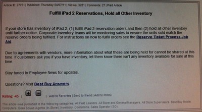 Best Buy Not In Trouble With Apple Holding Ipad 2 Stock For Upcoming Promotion Macrumors