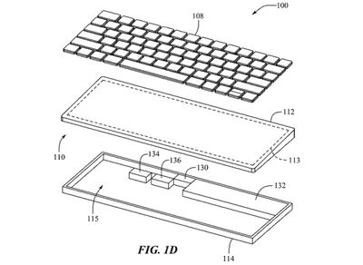 mac à l'intérieur du clavier brevet 1