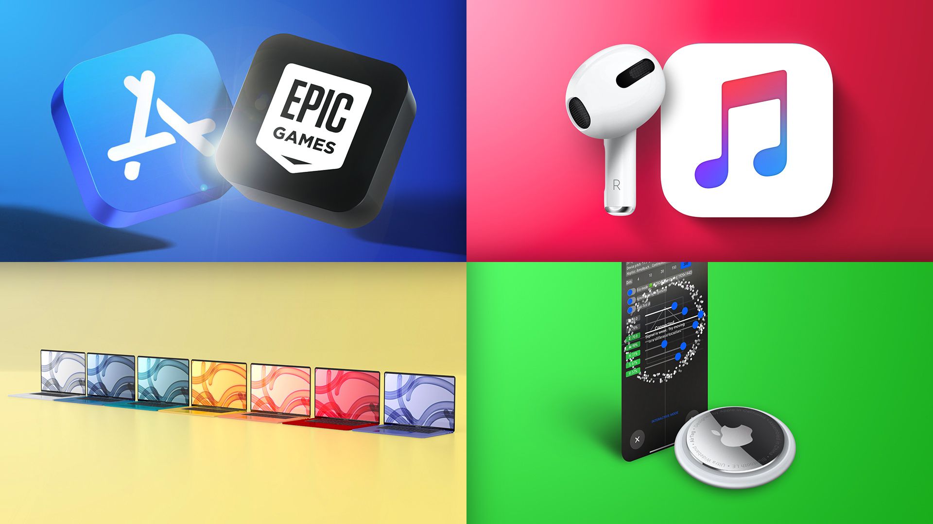 photo of Top Stories: Epic Games vs. Apple, Hidden AirTag Mode, Apple Music Hi-Fi, Colorful MacBook Air? image