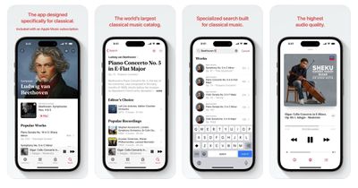 apple music classical screenshots
