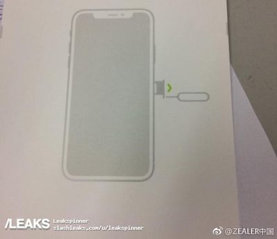 alleged iphone 8 sim packaging insert