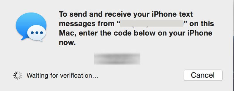text message forwarding mac