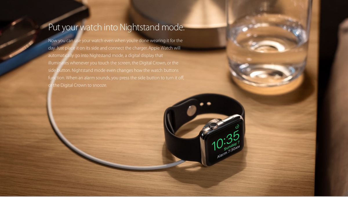 apple watch dock integrated charger image