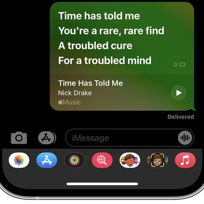 share apple music lyrics