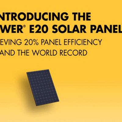 sunpower e20 solar panel