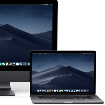 imac and macbook pro side by side