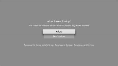 4 Apple TV screen sharing