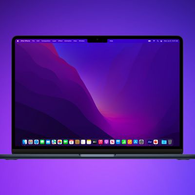 MacBook Air M2 Chip Purple Feature