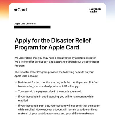 applecarddisasterrelief