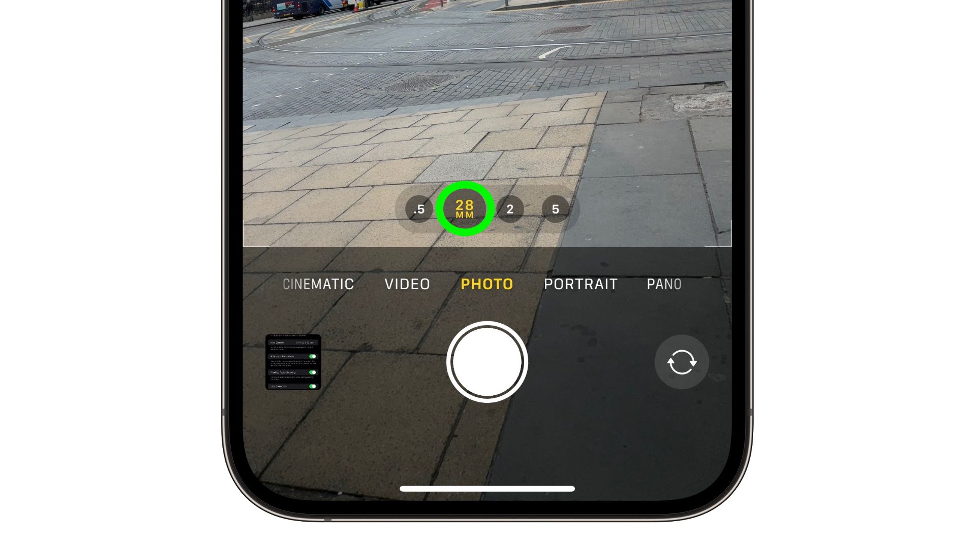 iPhone 15 Pro How to Set a Default Camera Focal Length
