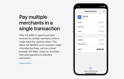 apple pay bundled purchases