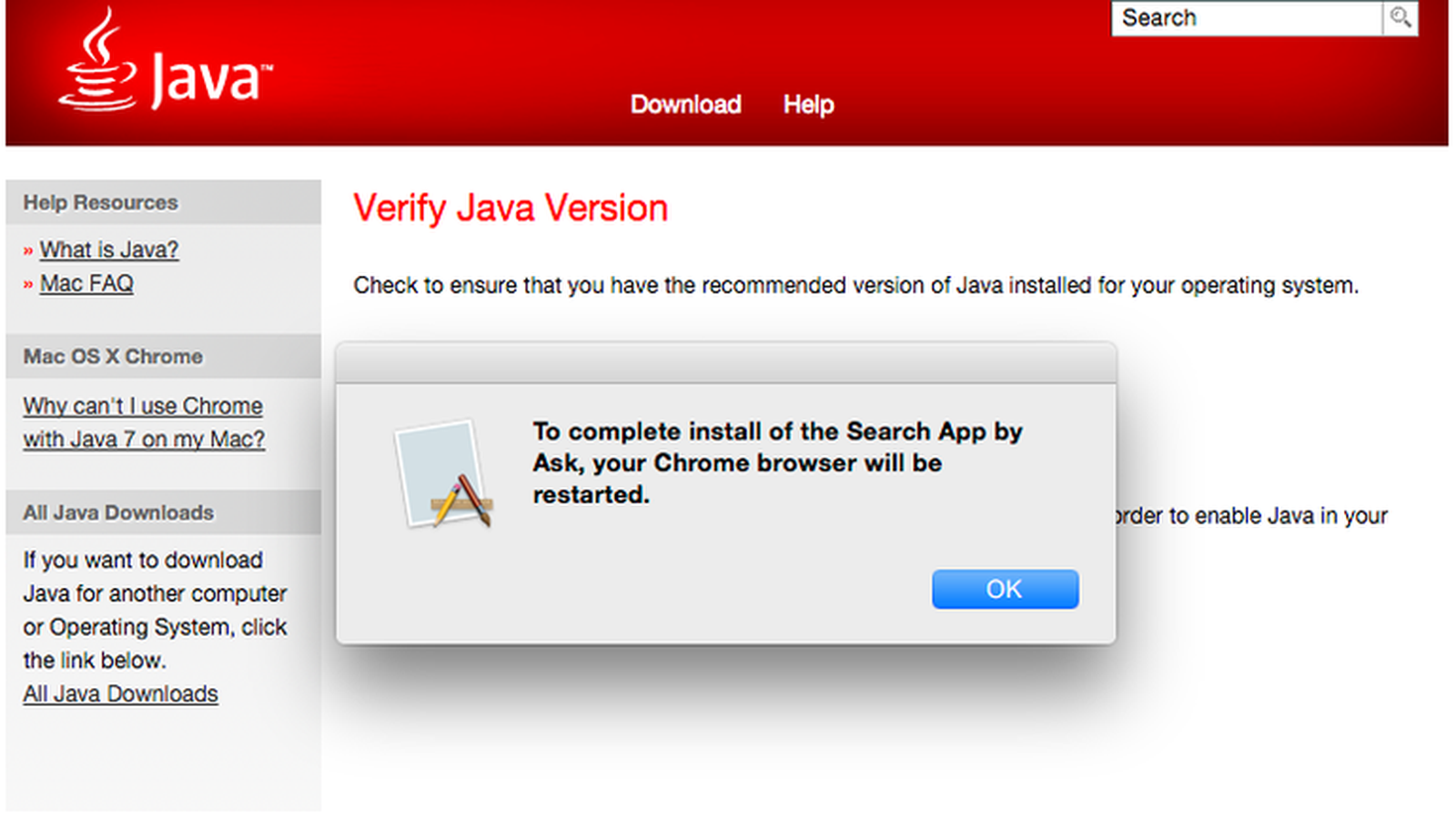 enable java on chrome for mac