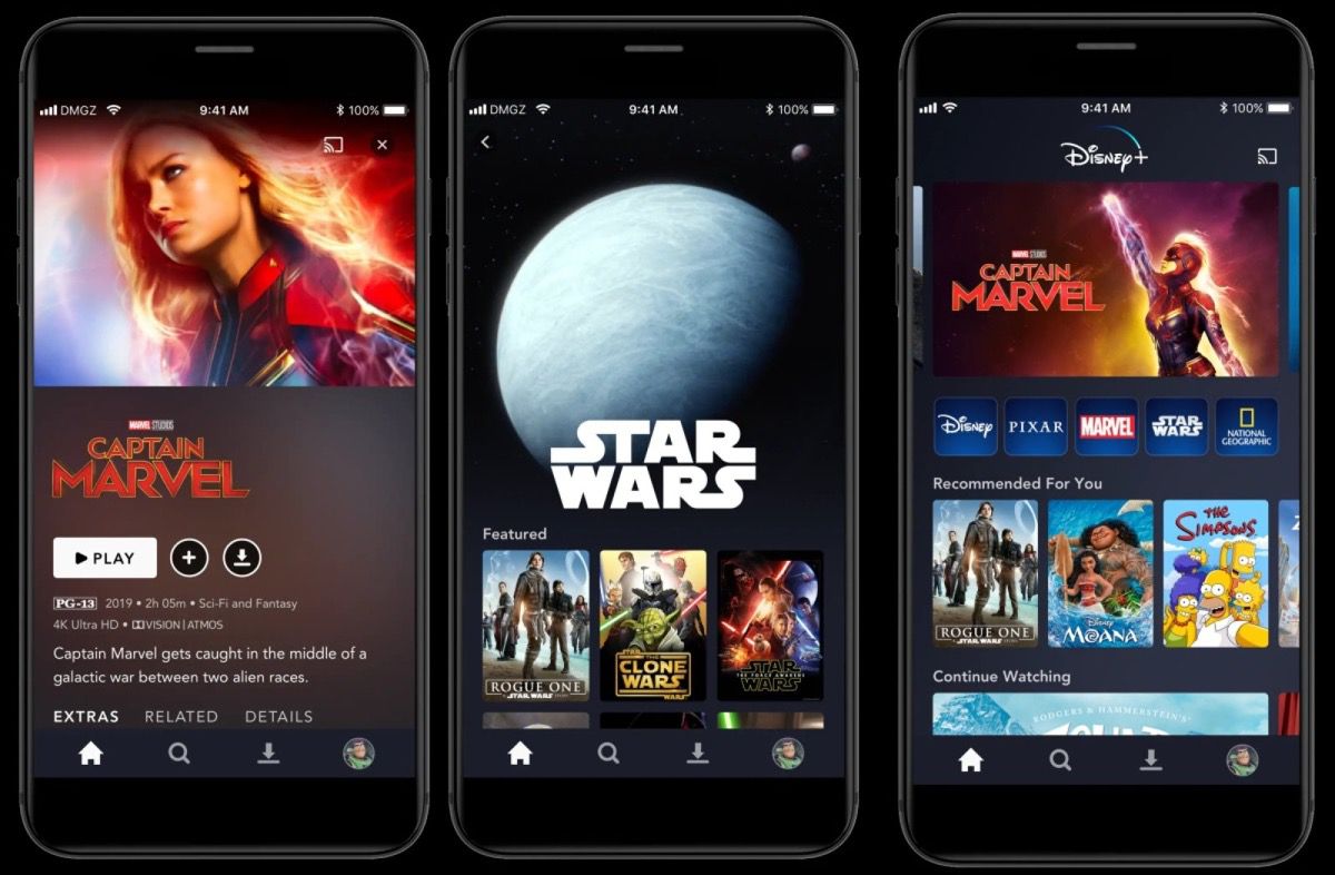 Disney+ Will Offer up to Four Simultaneous Streams and 4K Content for ...