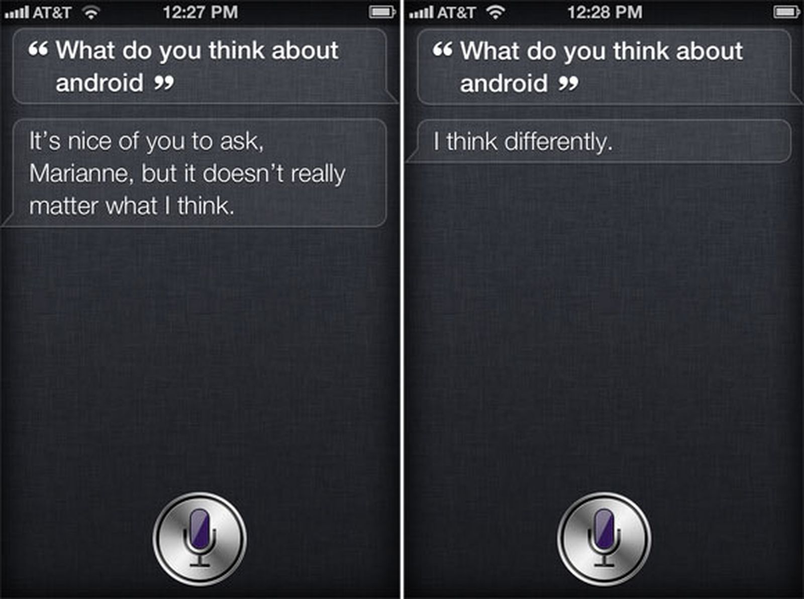 Siri On Android Vs Iphone Macrumors