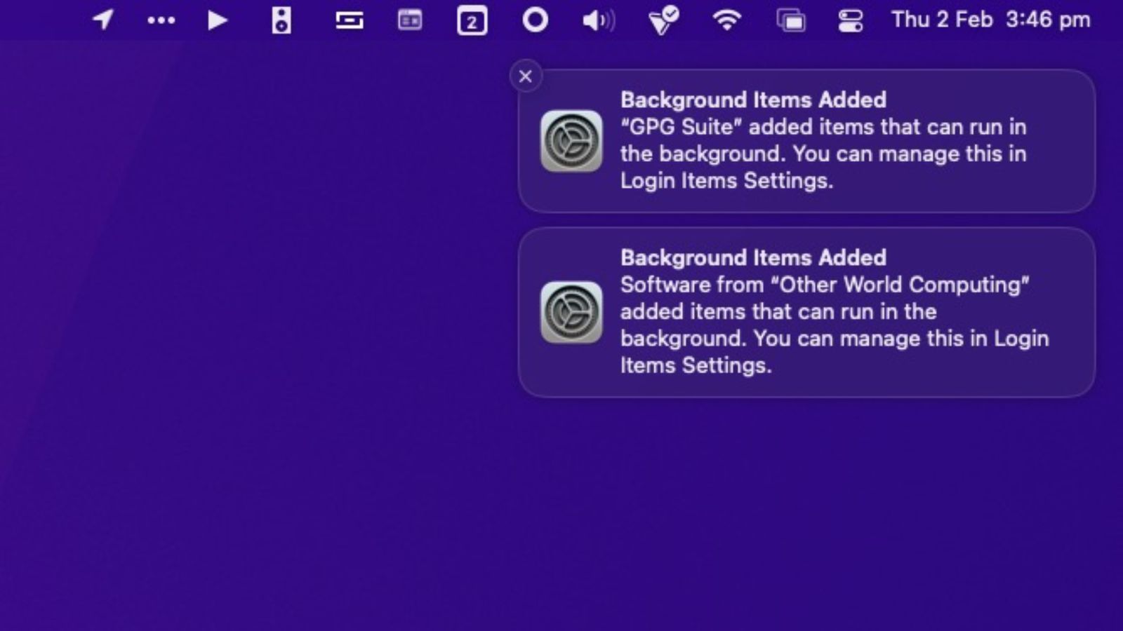 macOS Ventura Bug Spits Out Perpetual 'Background Items Added'  Notifications at Login, Here's a Potential Fix - MacRumors