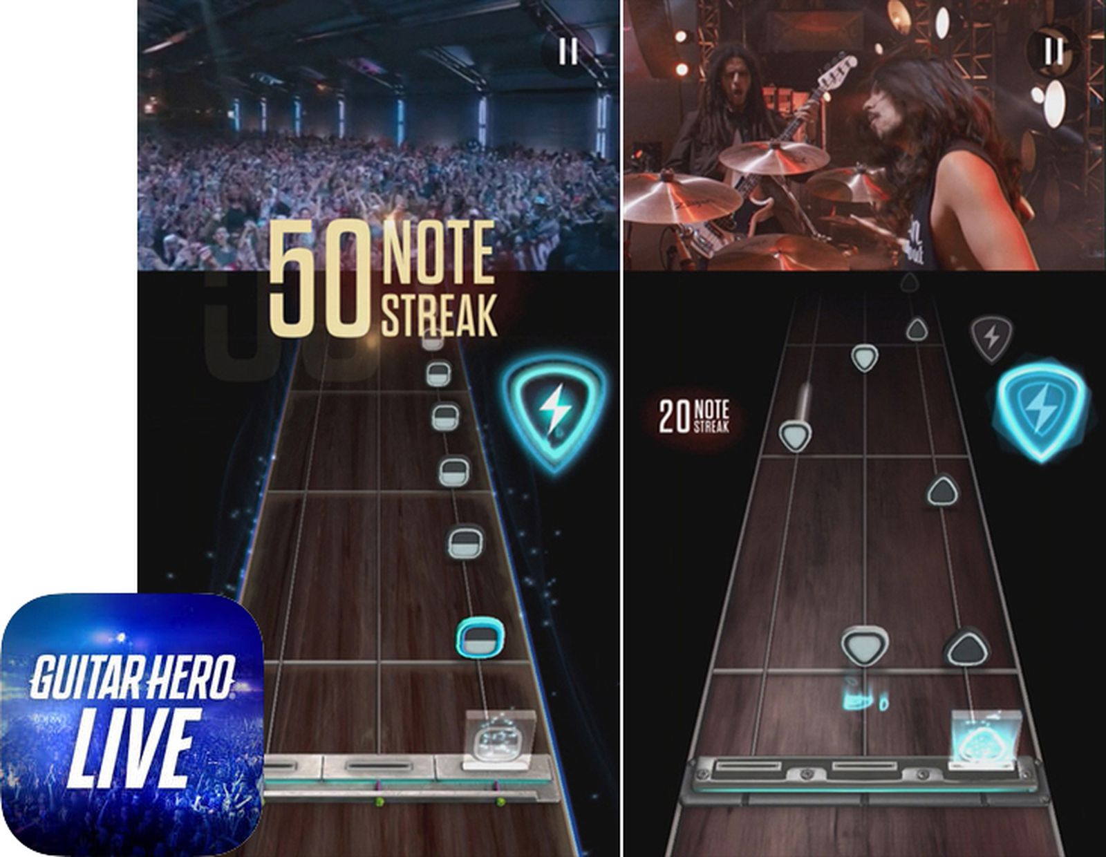 Råd dessert lukke Guitar Hero Live' for iOS Launches With $100 Guitar Controller Bundle -  MacRumors