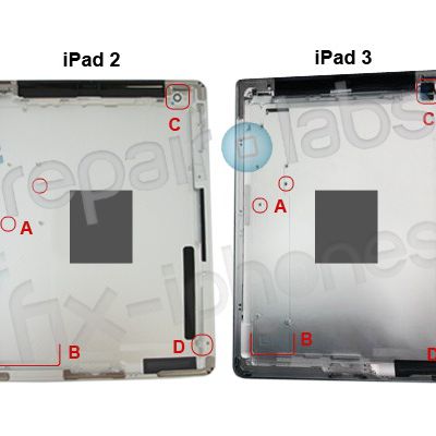 ipad 2 ipad 3 rear shell