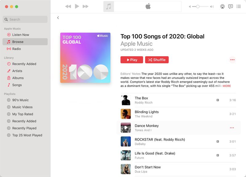 Apple Shares 2020 Apple Music Highlights and Top Charts - MacRumors