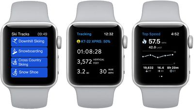 apple watch ski snowboard tracking