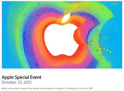apple october 2012 event stream
