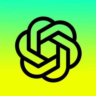 openai logo neon