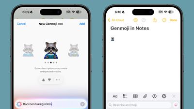 Aplicación de notas genmoji para iOS 18 2