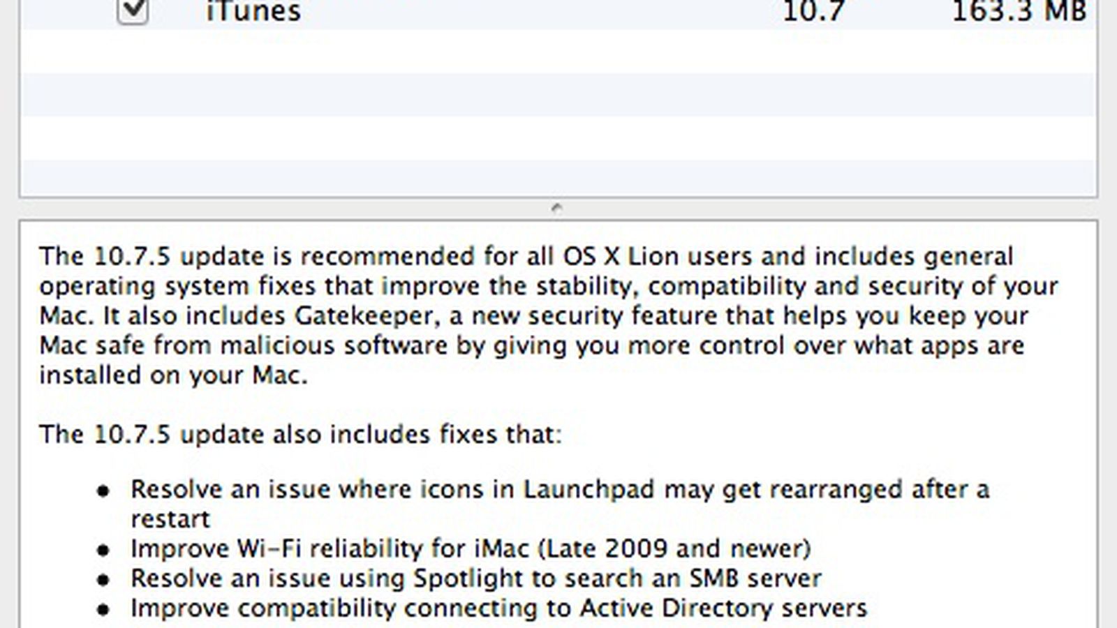 mac os x 10.7.5 combo update