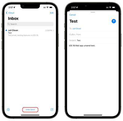 ios 16 mail app undo send