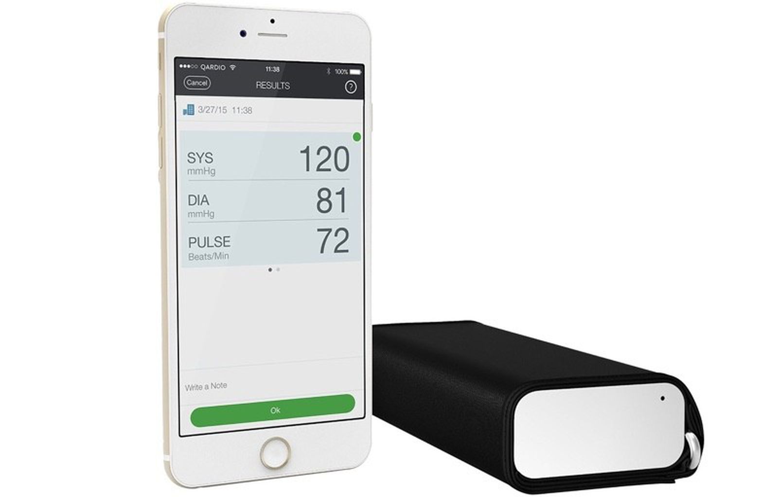 kans microfoon keuken QardioArm Smart Blood Pressure Monitor Now Available in Apple Retail Stores  - MacRumors