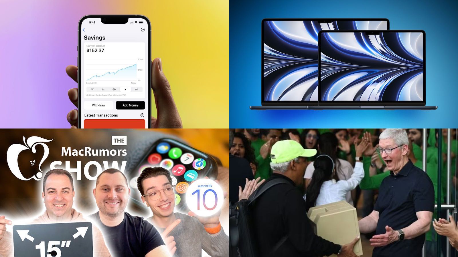 Top Stories: Apple Card Savings Account Launches, 15-Inch MacBook Air Rumors, and More - macrumors.com