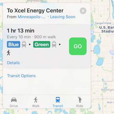 apple maps transit minneapolis