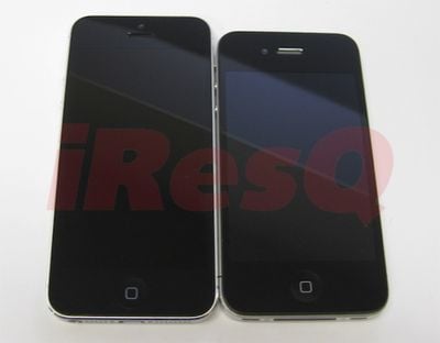 iresq iphone5 4s front comparison