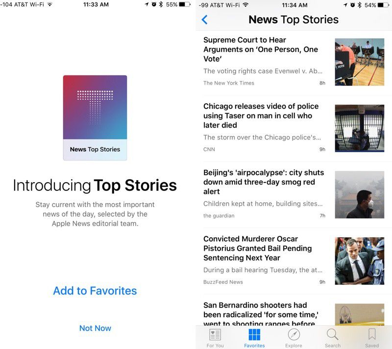 iOS 9.2 Tidbits: Top Stories for News, AT&T NumberSync, Mail Drop, USB ...