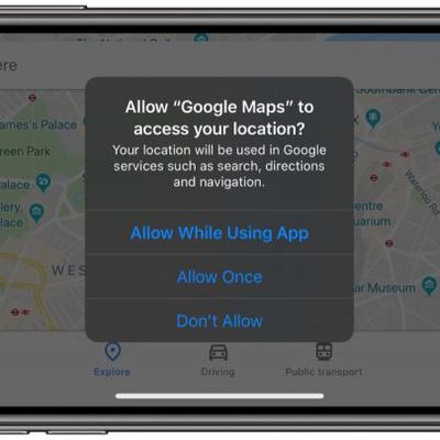 location tracking popup ios 13