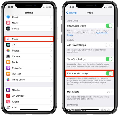 How To Turn On Icloud Music Library For Apple Music Macrumors If you use several apple devices and have an apple music subscription, you may find it helpful to utilize the icloud music library. how to turn on icloud music library for