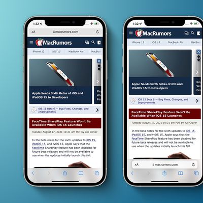 iOS 15 Beta 6 Safari Address Bar Feature 2