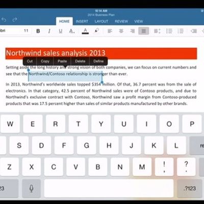 word ipad