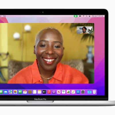 macOS Monterey FaceTime Portrait Mode