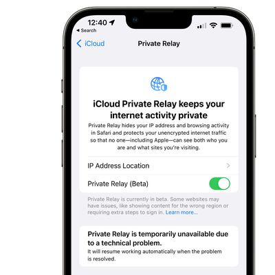 icloud private relay unavailable