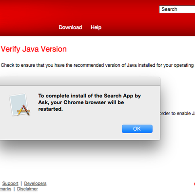 java app chrome