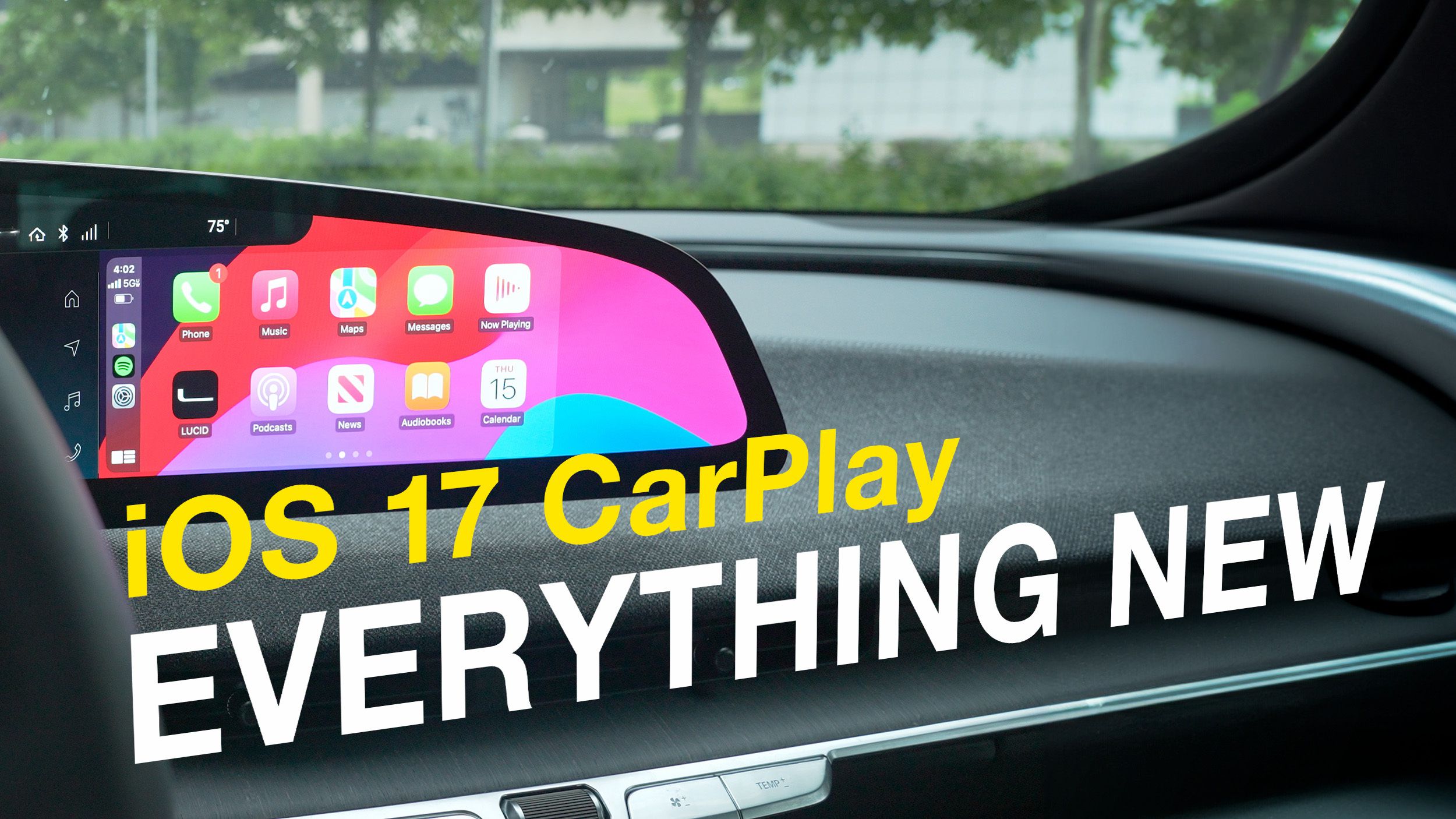 O que há de novo no CarPlay no iOS 17