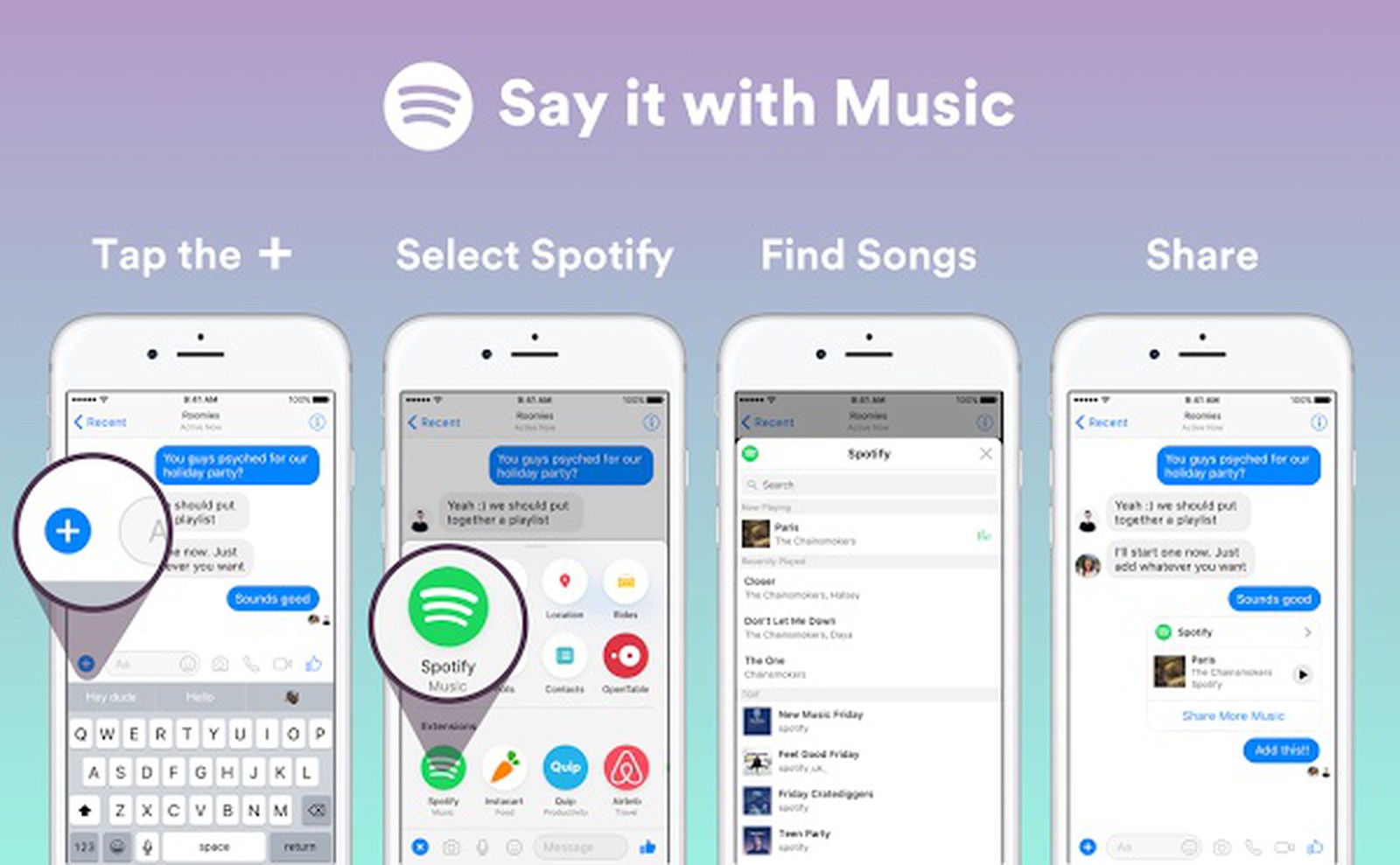 Apple Music and Spotify Chat Extensions Coming to Facebook Messenger