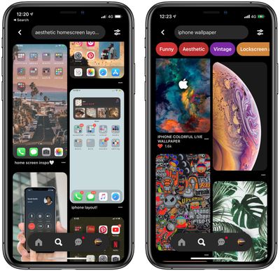 Interest in iOS 14 Home Screen Ideas Helps Pinterest Break Daily Download  Record - MacRumors