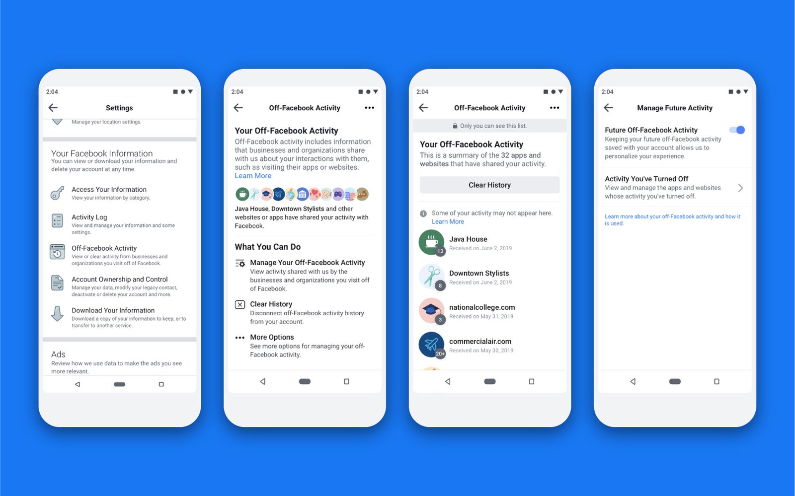 Managing Facebook App