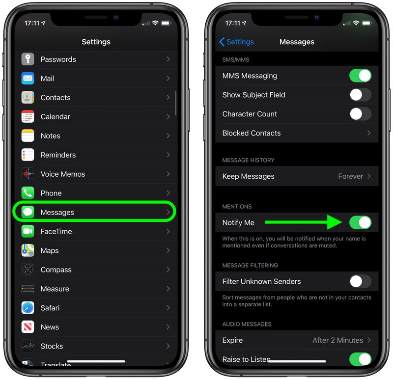 How to Use Mentions in the iOS 14 Messages App - MacRumors