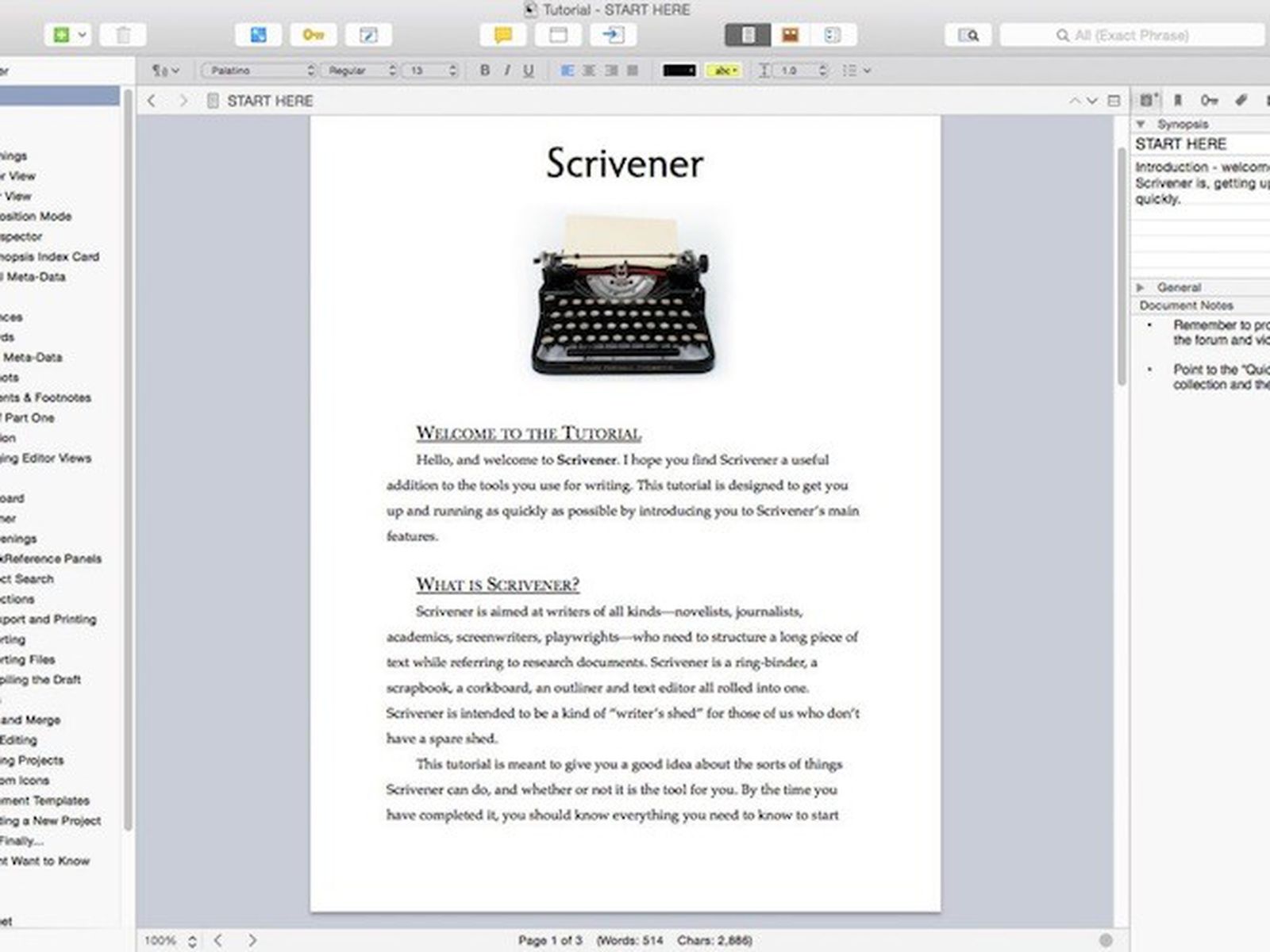 scrivener software for mac