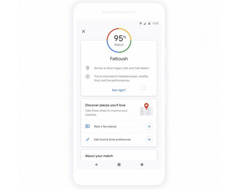 Google Maps for iOS Updated With 'Match' Customized Restaurant ...