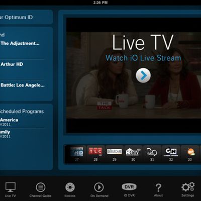 cablevision optimum ipad jul11